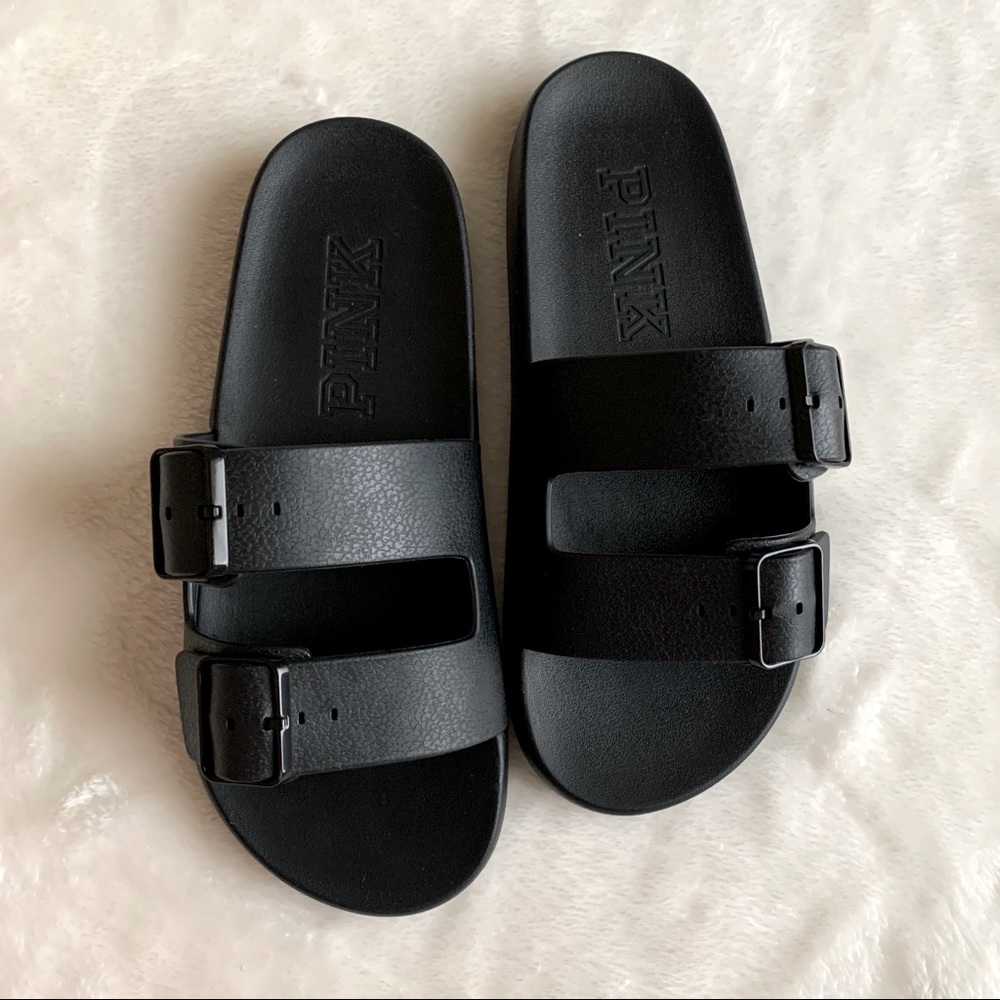 VS PINK Buckle Slides